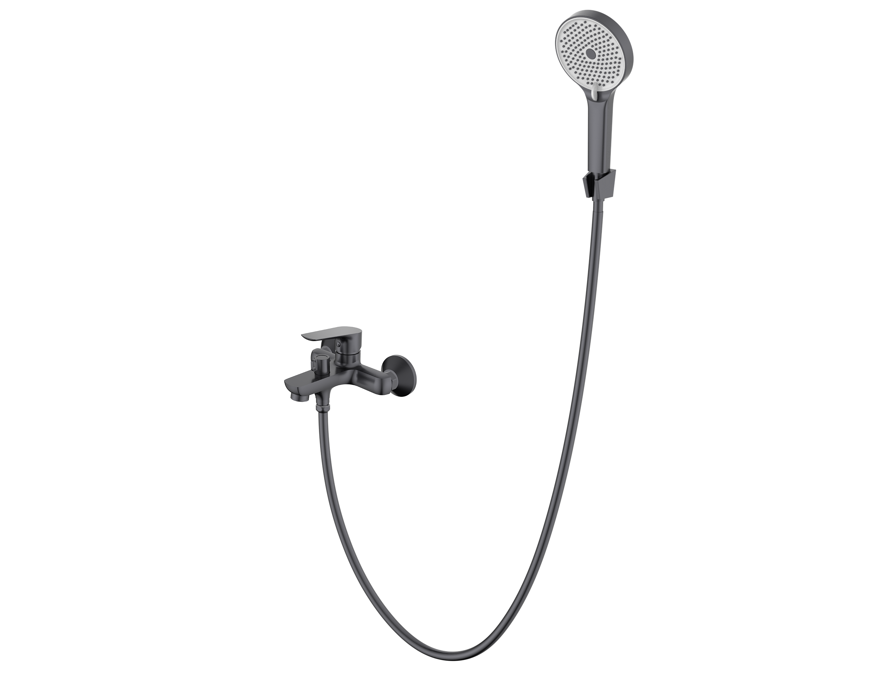 Смеситель для ванны, Alba Gun Grey, CETUS, CSAGB128QP