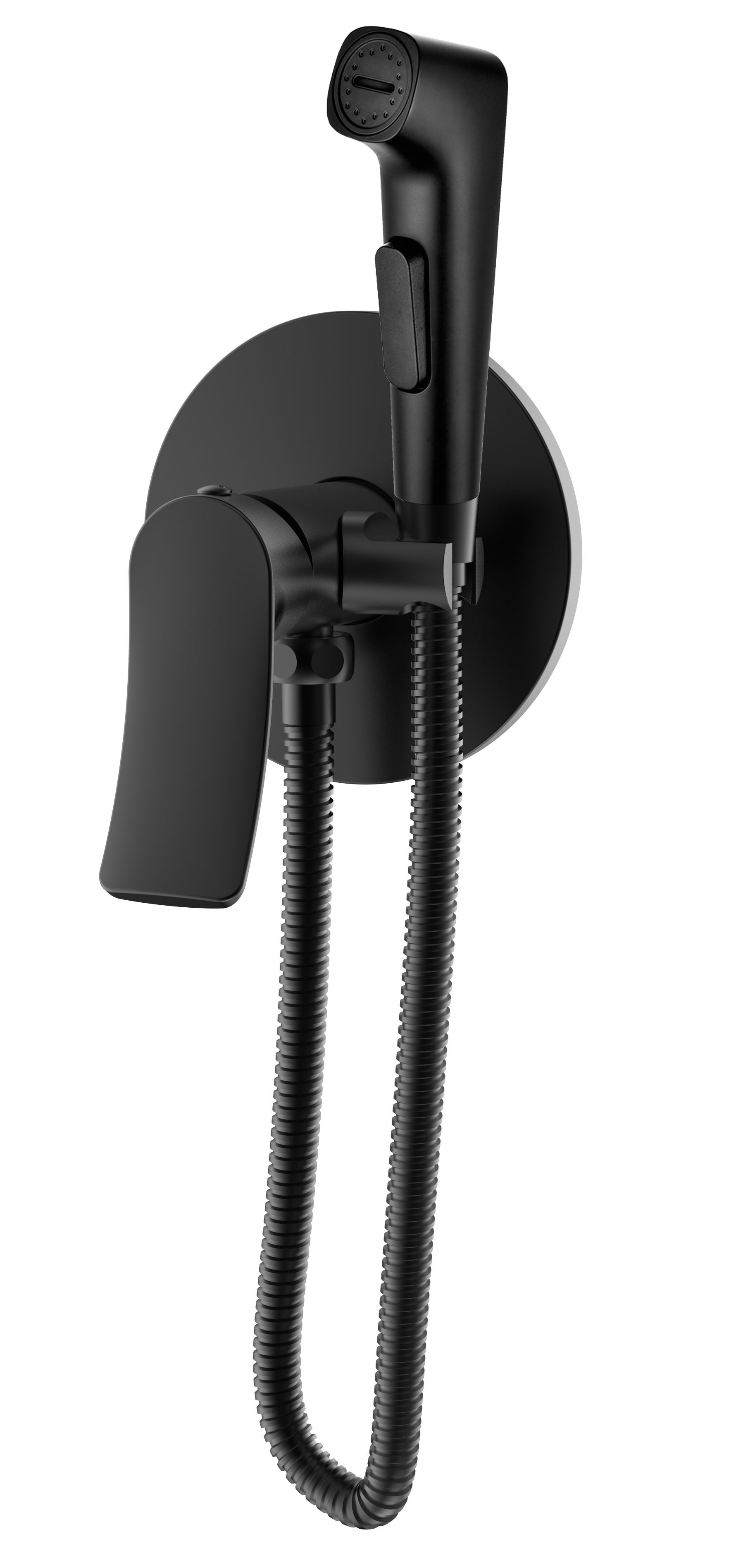 Встраиваемый смеситель с гигиеническим душем, Linea Black, CETUS, CSLB113553BS