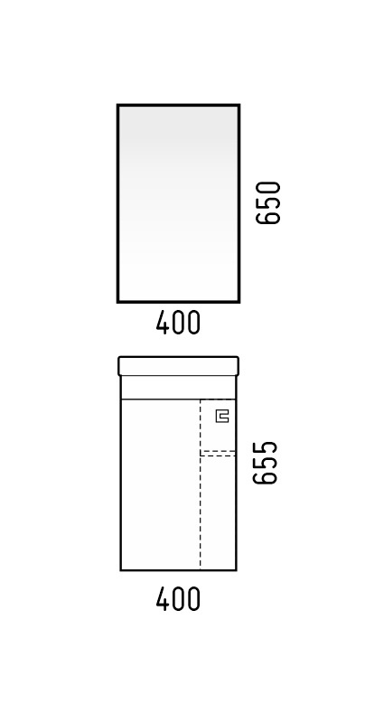 Зеркало-шкаф КОМО 40 сонома, K509757, CETUS