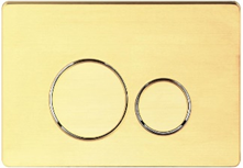 Клавиша смыва, 02 Brushed gold, CETUS, 02BGCS