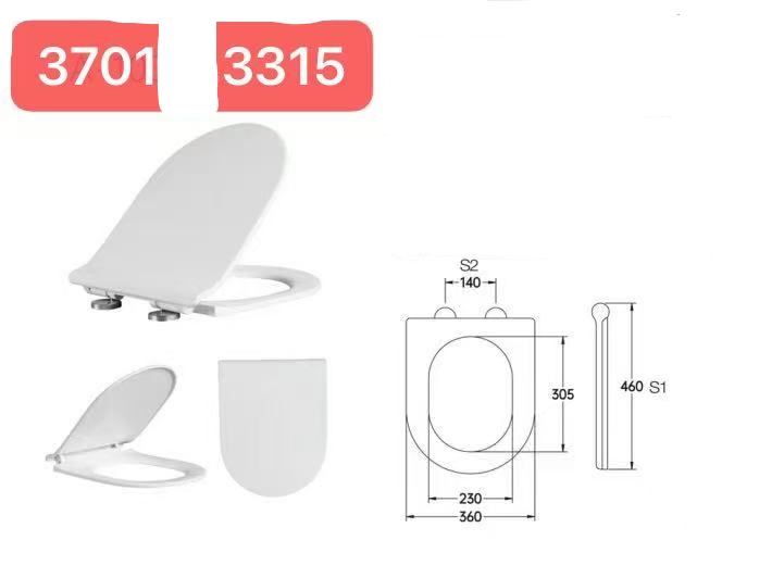 Сиденье для подвесного унитаза, Alba, CETUS, S3701