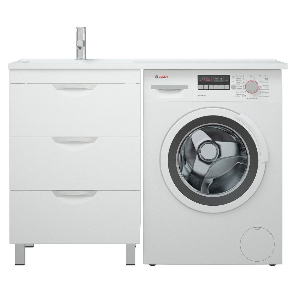 Тумба АЛИОТ 120 с местом под стиральную машину, K410962, CETUS