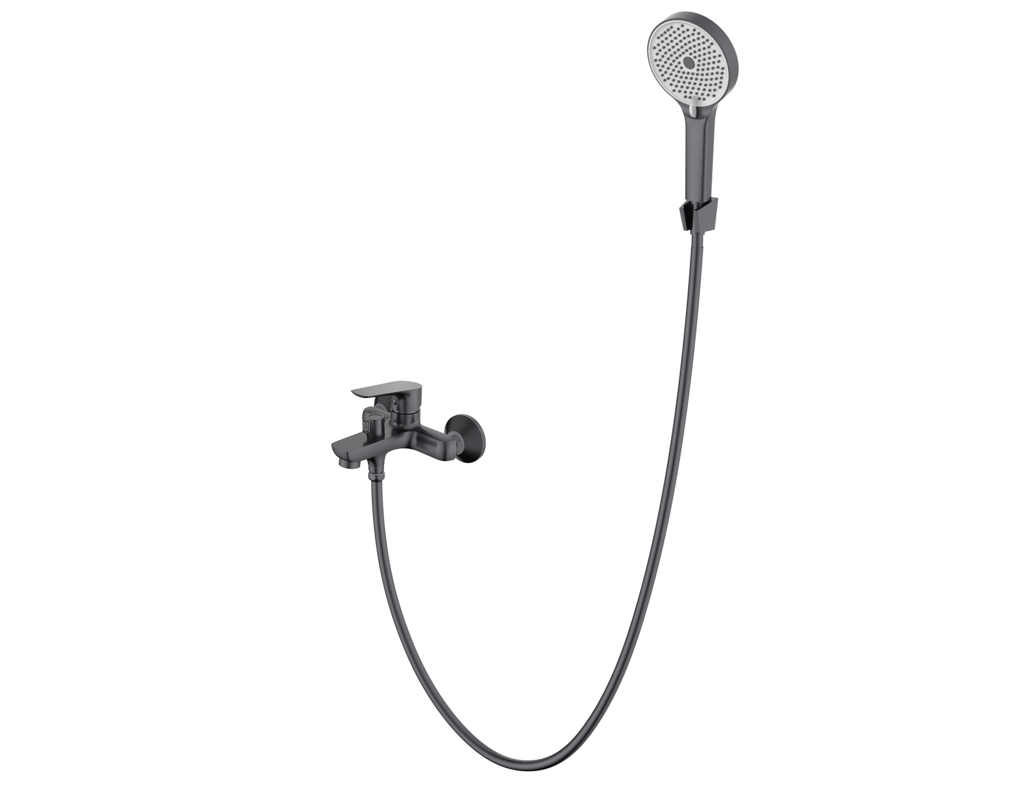 Смеситель для ванны, Alba Gun Grey, CETUS, CSAGB128QP