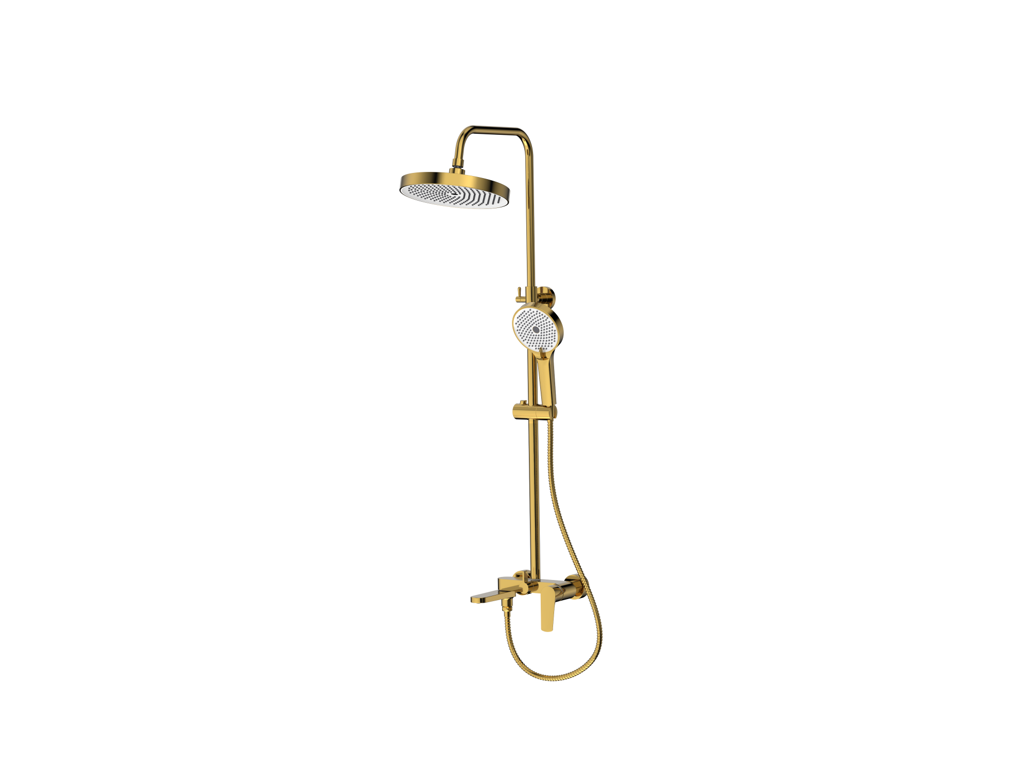 Смеситель для ванны с верхним душем, Alba Brushed Gold, CETUS, CSABG128GY-07-S2185