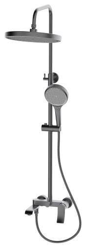 Смеситель для ванны с верхним душем, Linea Gun Grey, CETUS, CSLG253553QP-05-S2192