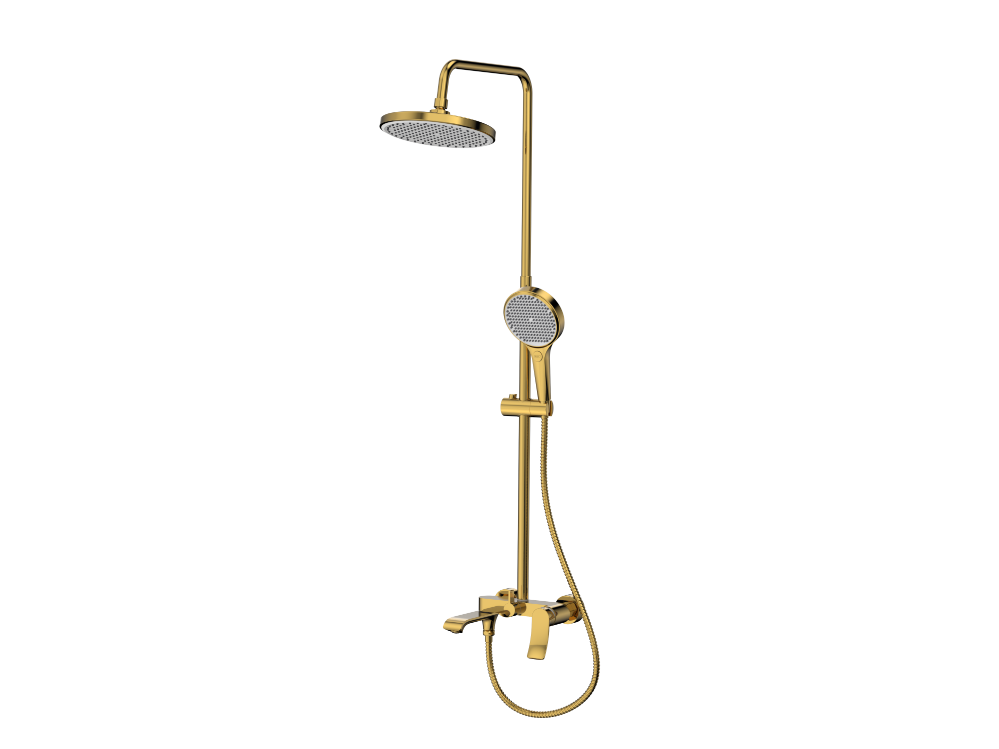 Смеситель для ванны с верхним душем, Linea Brushed Gold, CETUS, CSLBG53553GY-05-S2192